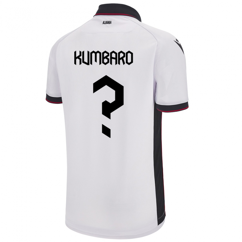 Niño Camiseta Albania Alvi Kumbaro #0 Blanco 2ª Equipación 24-26 La Camisa Perú