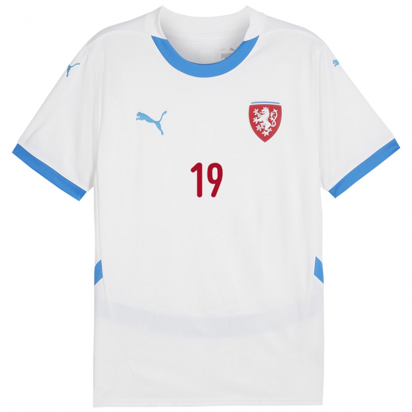 Niño Camiseta Chequia Kristian Vukovic #19 Blanco 2ª Equipación 24-26 La Camisa Perú