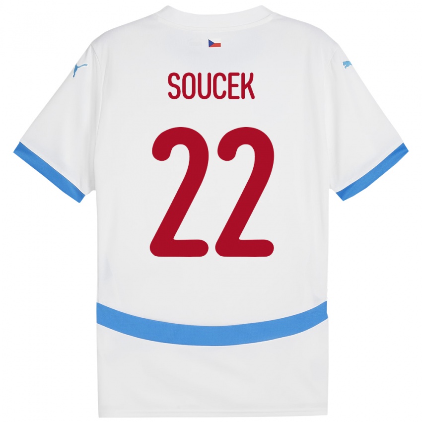 Niño Camiseta Chequia Tomas Soucek #22 Blanco 2ª Equipación 24-26 La Camisa Perú