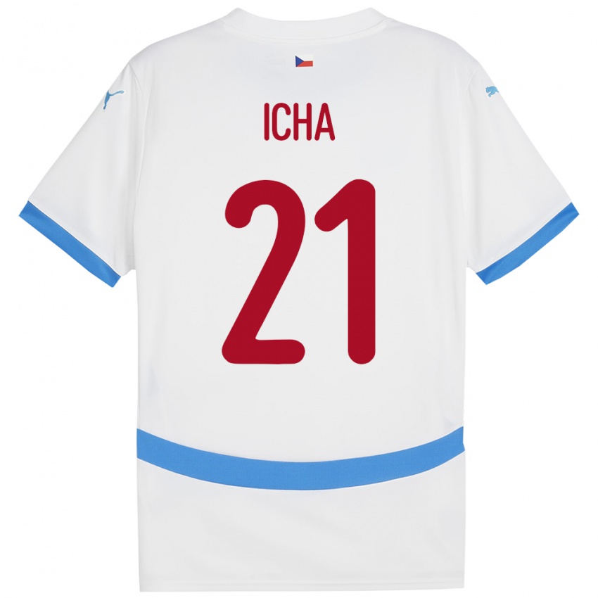 Niño Camiseta Chequia Marek Icha #21 Blanco 2ª Equipación 24-26 La Camisa Perú