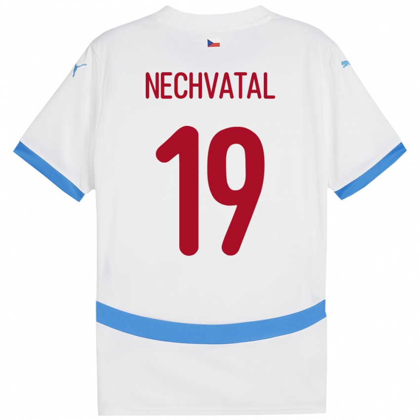 Niño Camiseta Chequia Matyas Nechvatal #19 Blanco 2ª Equipación 24-26 La Camisa Perú