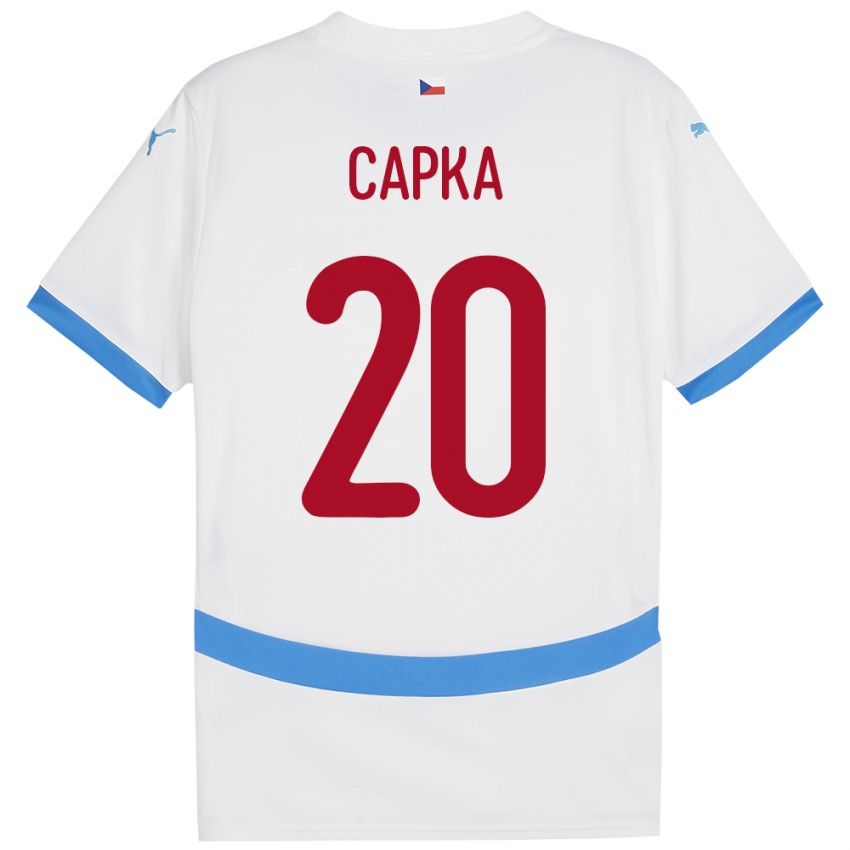 Niño Camiseta Chequia Filip Capka #20 Blanco 2ª Equipación 24-26 La Camisa Perú