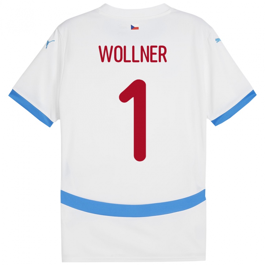 Niño Camiseta Chequia Vojtech Wollner #1 Blanco 2ª Equipación 24-26 La Camisa Perú