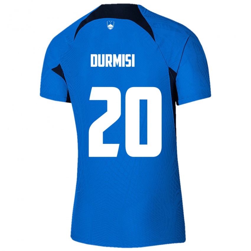 Niño Camiseta Eslovenia Arman Durmisi #20 Azul 2ª Equipación 24-26 La Camisa Perú