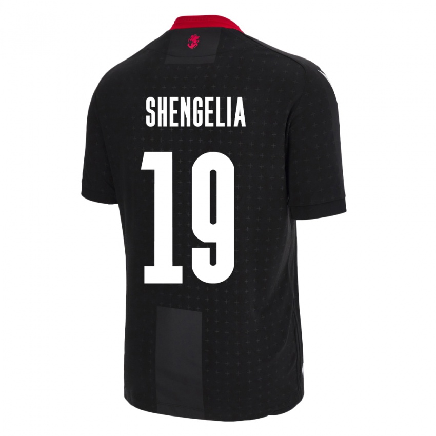 Niño Camiseta Georgia Levan Shengelia #19 Negro 2ª Equipación 24-26 La Camisa Perú