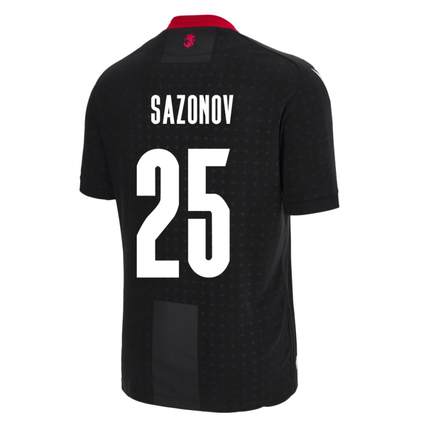 Niño Camiseta Georgia Saba Sazonov #25 Negro 2ª Equipación 24-26 La Camisa Perú