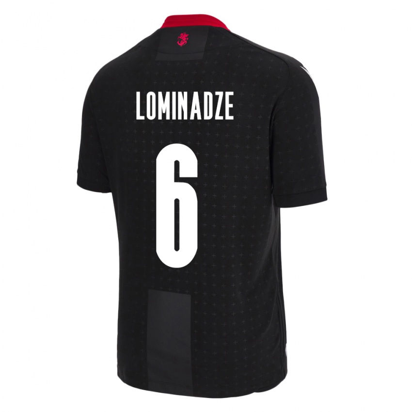 Niño Camiseta Georgia Nodar Lominadze #6 Negro 2ª Equipación 24-26 La Camisa Perú