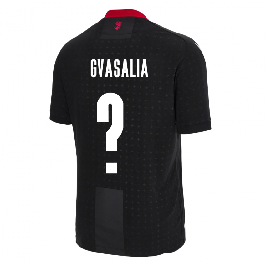 Niño Camiseta Georgia Giorgi Gvasalia #0 Negro 2ª Equipación 24-26 La Camisa Perú