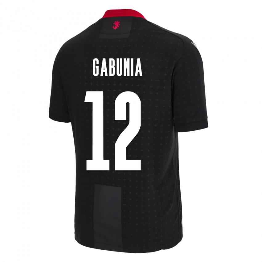 Niño Camiseta Georgia Tatia Gabunia #12 Negro 2ª Equipación 24-26 La Camisa Perú