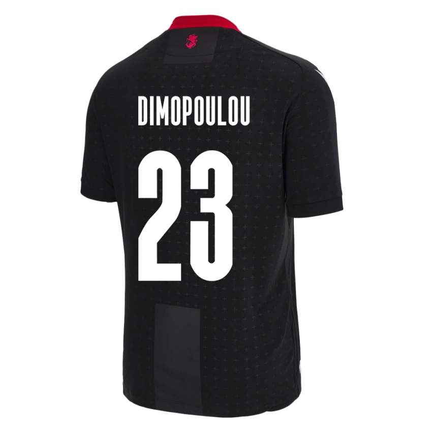 Niño Camiseta Georgia Salomi Dimopoulou #23 Negro 2ª Equipación 24-26 La Camisa Perú