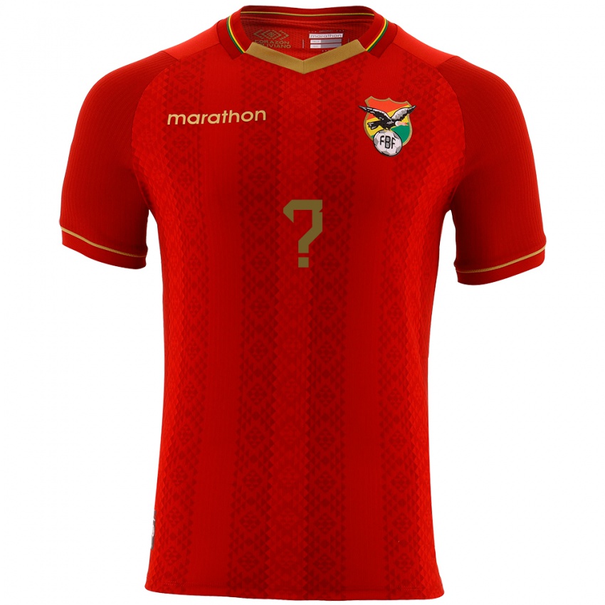 Niño Camiseta Bolivia Samuel Guzman #0 Rojo 2ª Equipación 24-26 La Camisa Perú