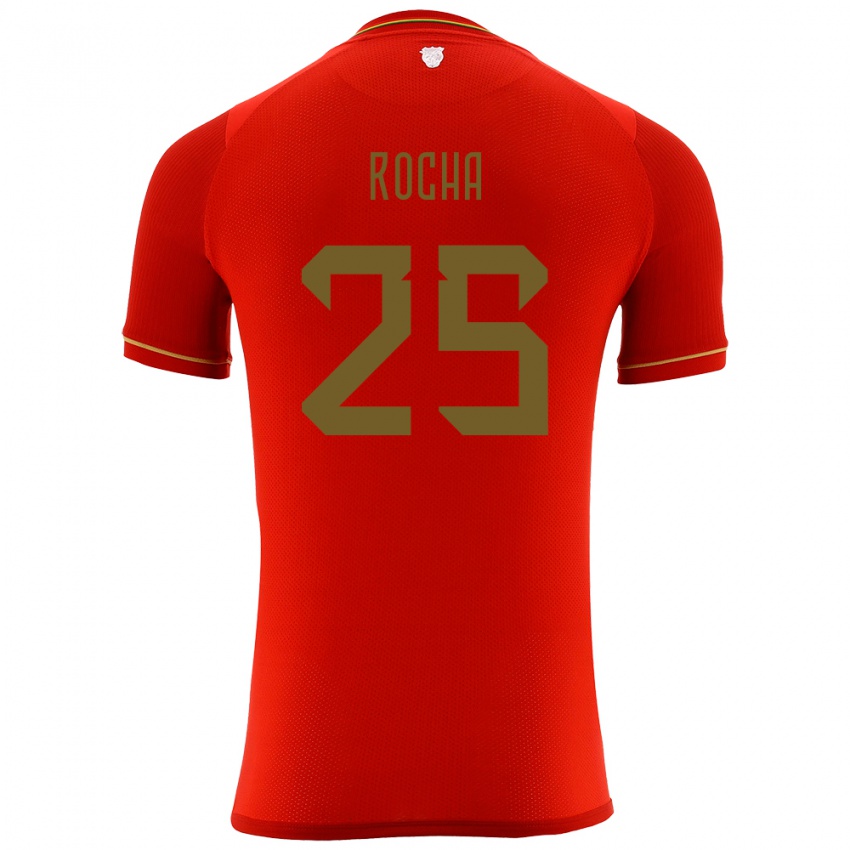 Niño Camiseta Bolivia Yomar Rocha #255 Rojo 2ª Equipación 24-26 La Camisa Perú