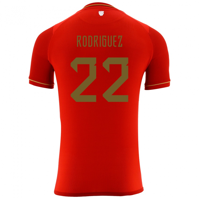 Niño Camiseta Bolivia Carlitos Rodriguez #22 Rojo 2ª Equipación 24-26 La Camisa Perú