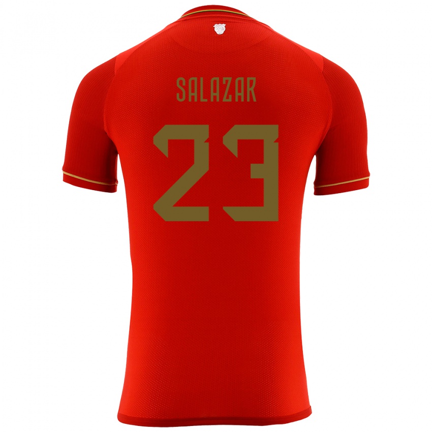 Niño Camiseta Bolivia Alba Salazar #23 Rojo 2ª Equipación 24-26 La Camisa Perú