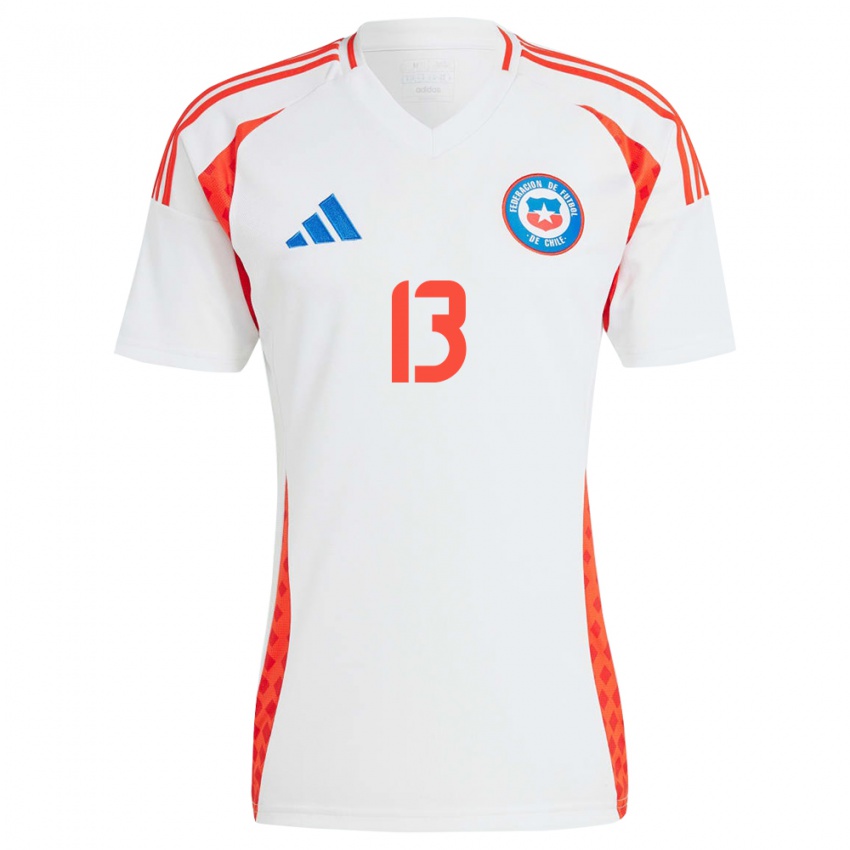 Niño Camiseta Chile Darko Fiamengo #13 Blanco 2ª Equipación 24-26 La Camisa Perú