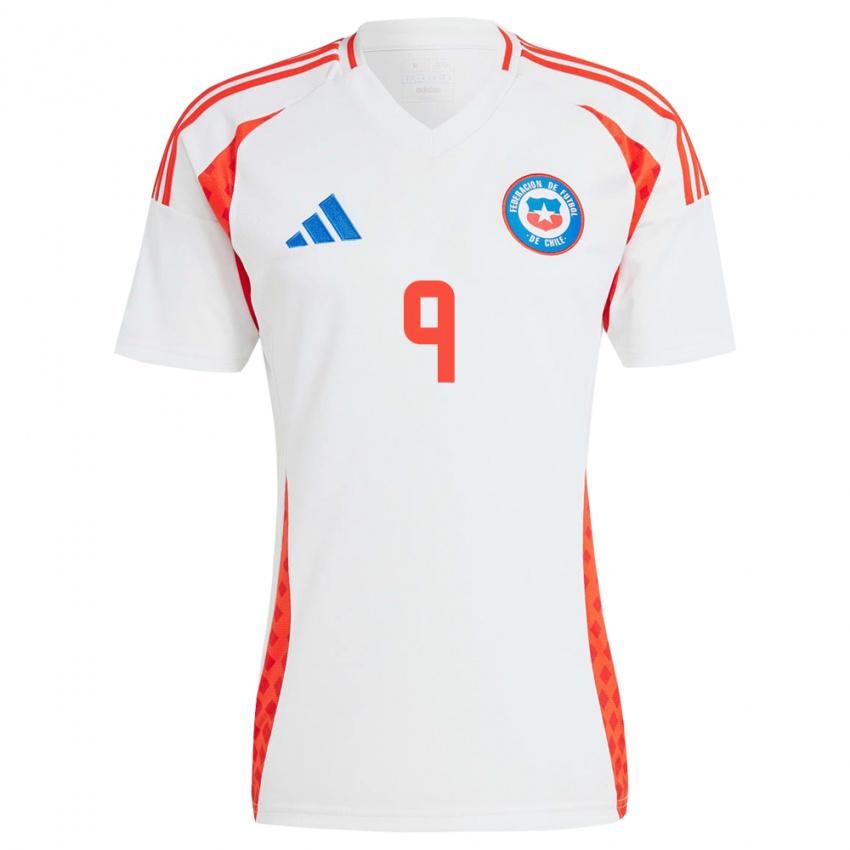 Niño Camiseta Chile Sonya Keefe #9 Blanco 2ª Equipación 24-26 La Camisa Perú