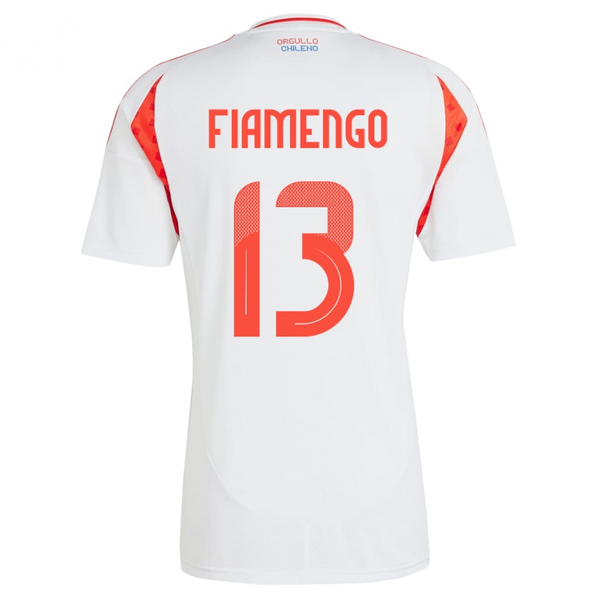 Niño Camiseta Chile Darko Fiamengo #13 Blanco 2ª Equipación 24-26 La Camisa Perú