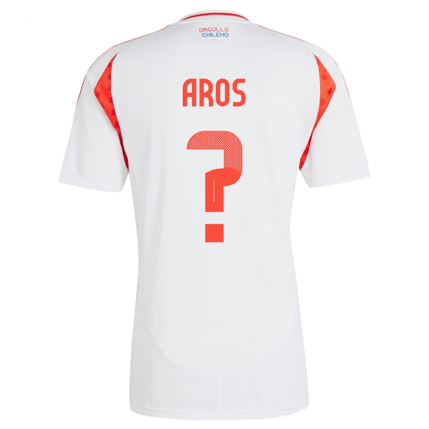 Niño Camiseta Chile Vicente Aros #0 Blanco 2ª Equipación 24-26 La Camisa Perú