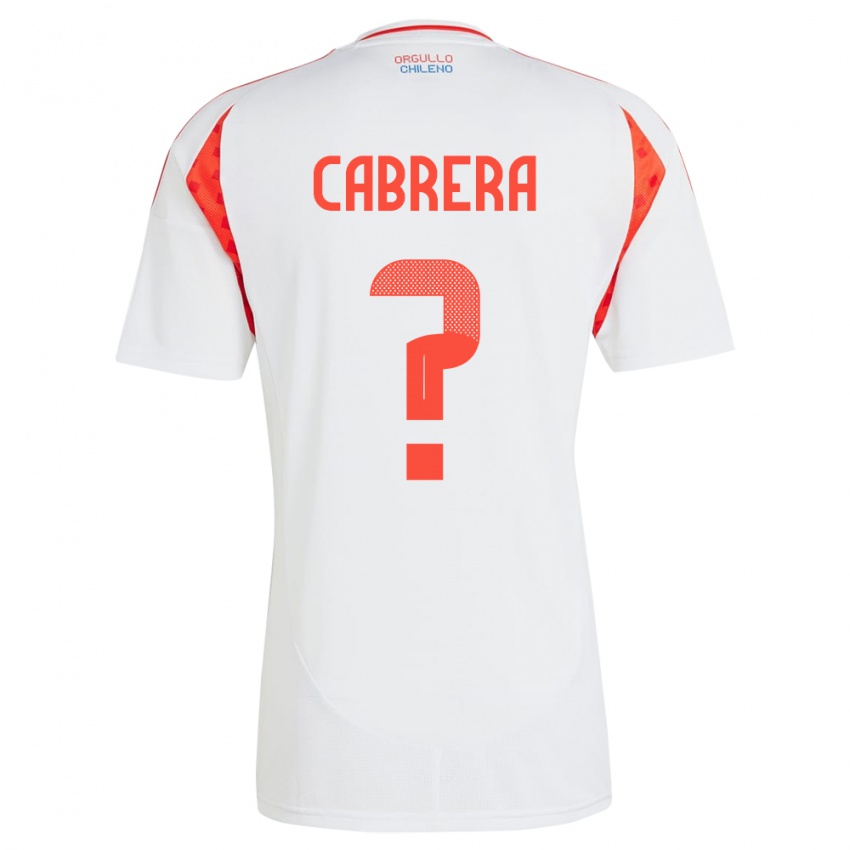 Niño Camiseta Chile Vicente Cabrera #0 Blanco 2ª Equipación 24-26 La Camisa Perú