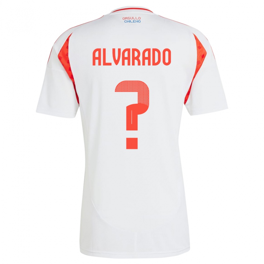 Niño Camiseta Chile José Alvarado #0 Blanco 2ª Equipación 24-26 La Camisa Perú