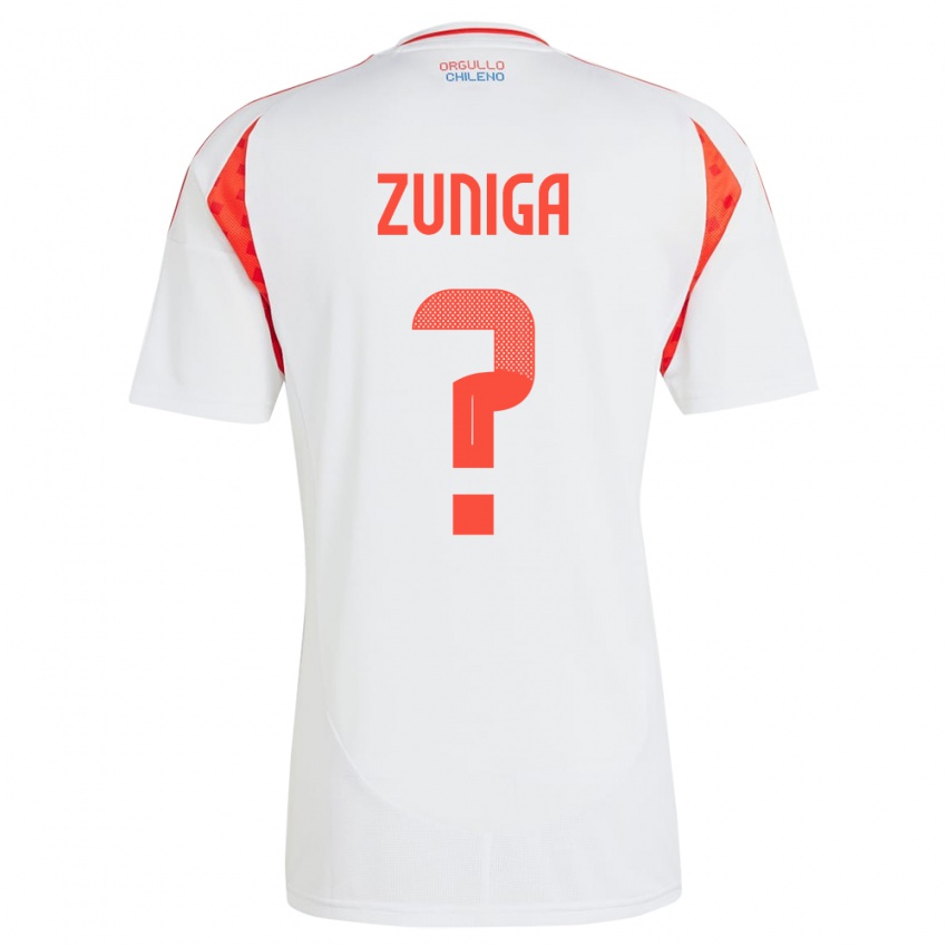 Niño Camiseta Chile Máximo Zúñiga #0 Blanco 2ª Equipación 24-26 La Camisa Perú