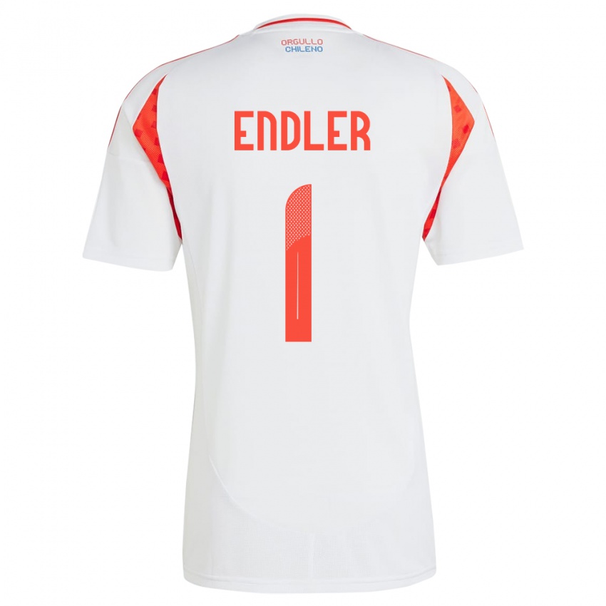 Niño Camiseta Chile Christiane Endler #1 Blanco 2ª Equipación 24-26 La Camisa Perú