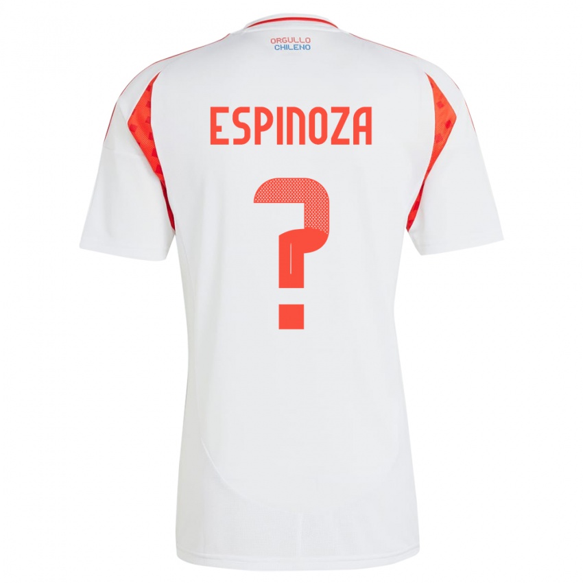 Niño Camiseta Chile Gali Espinoza #0 Blanco 2ª Equipación 24-26 La Camisa Perú