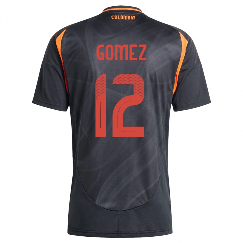 Niño Camiseta Colombia Juan Gómez #12 Negro 2ª Equipación 24-26 La Camisa Perú