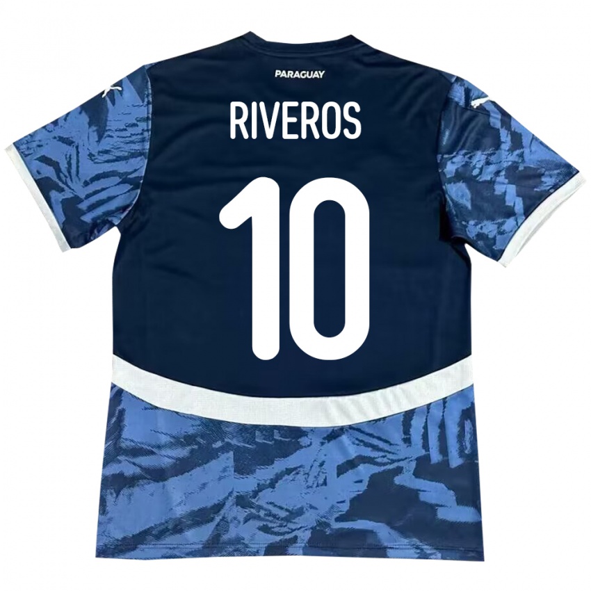 Niño Camiseta Paraguay Paulo Riveros #10 Azul 2ª Equipación 24-26 La Camisa Perú