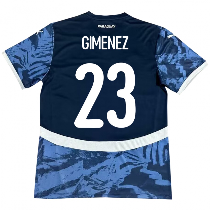 Niño Camiseta Paraguay Miguel Giménez #23 Azul 2ª Equipación 24-26 La Camisa Perú