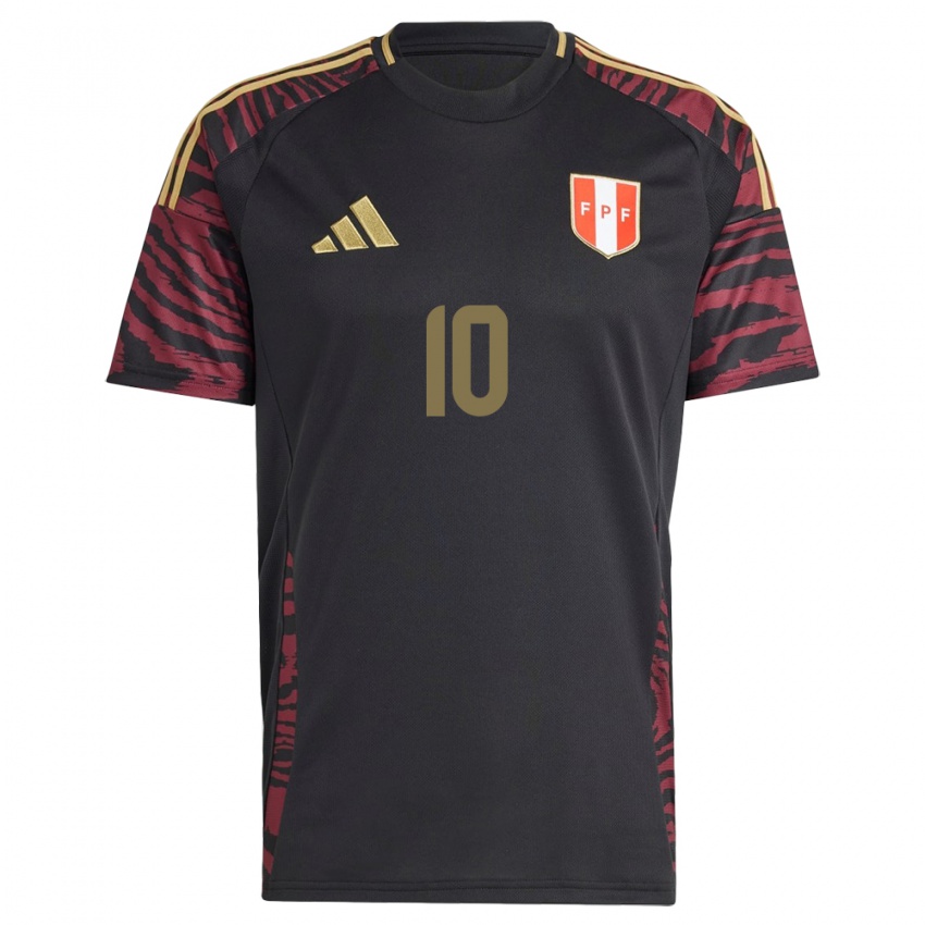 Niño Camiseta Perú Emily Arévalo #10 Negro 2ª Equipación 24-26 La Camisa Perú