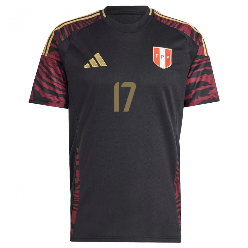 Niño Camiseta Perú Fabiola Herrera #17 Negro 2ª Equipación 24-26 La Camisa Perú