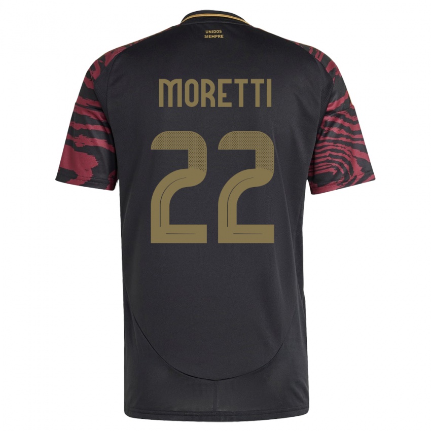 Niño Camiseta Perú Jair Moretti #22 Negro 2ª Equipación 24-26 La Camisa Perú