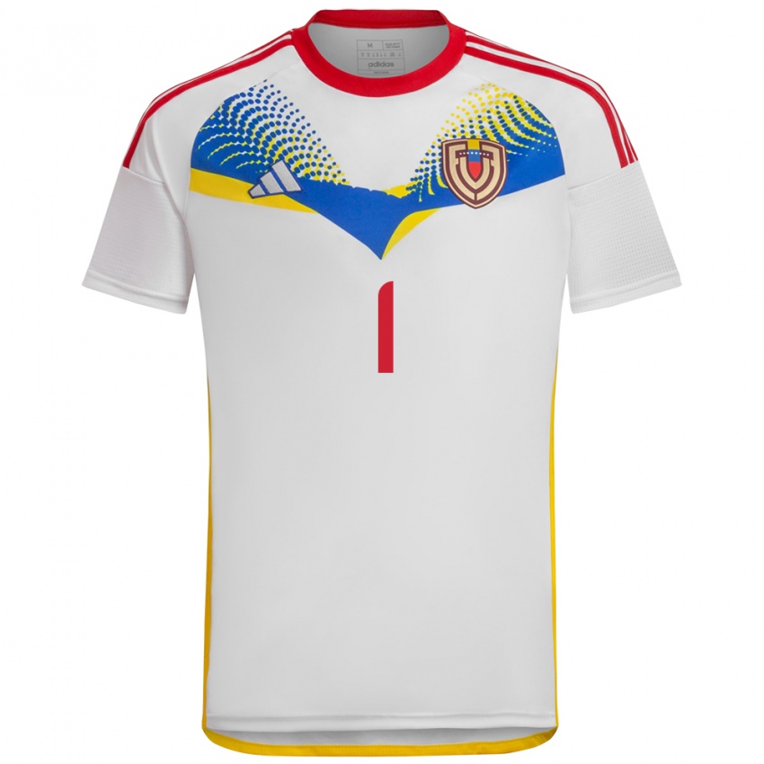 Niño Camiseta Venezuela Yessica Velásquez #1 Blanco 2ª Equipación 24-26 La Camisa Perú