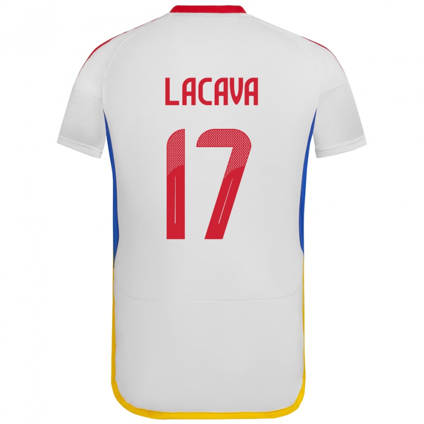 Niño Camiseta Venezuela Matías Lacava #17 Blanco 2ª Equipación 24-26 La Camisa Perú