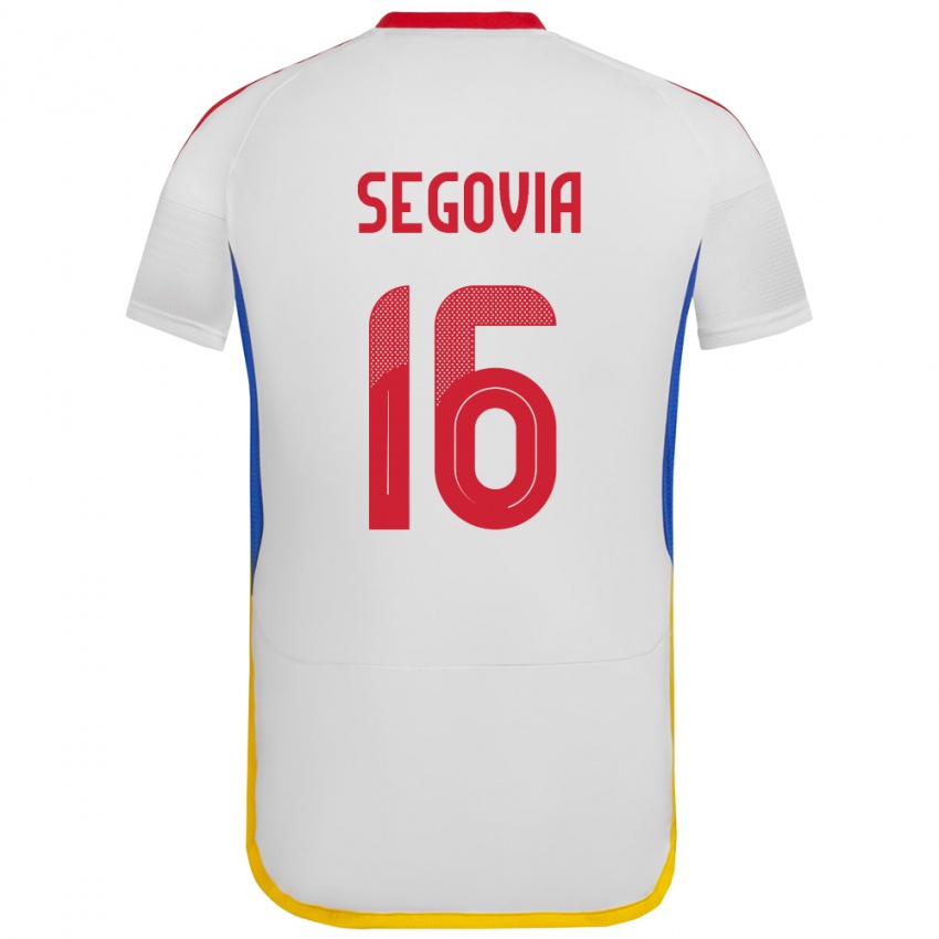 Niño Camiseta Venezuela Telasco Segovia #16 Blanco 2ª Equipación 24-26 La Camisa Perú