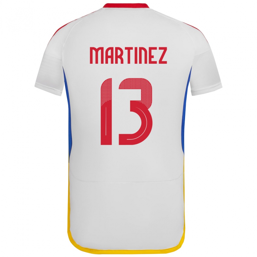 Niño Camiseta Venezuela José Martínez #13 Blanco 2ª Equipación 24-26 La Camisa Perú