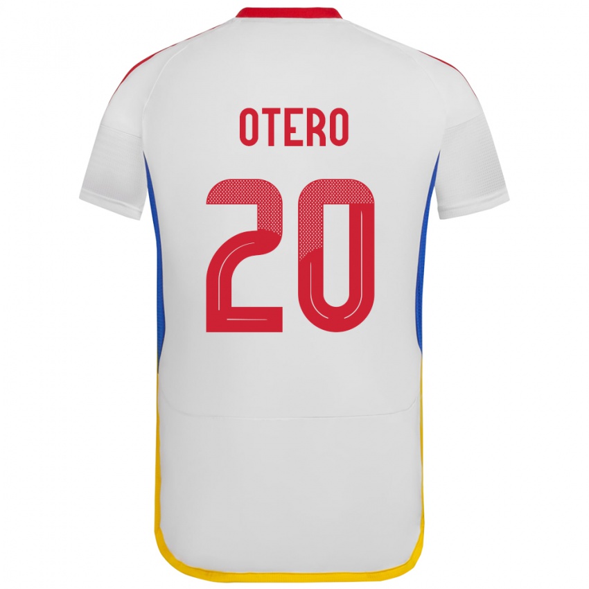 Niño Camiseta Venezuela Rómulo Otero #20 Blanco 2ª Equipación 24-26 La Camisa Perú