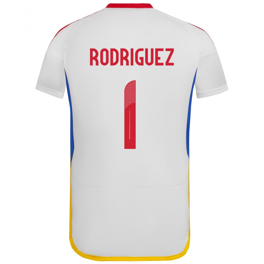 Niño Camiseta Venezuela Samuel Rodriguez #1 Blanco 2ª Equipación 24-26 La Camisa Perú