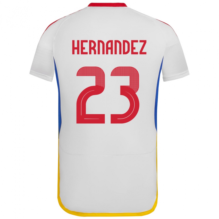 Niño Camiseta Venezuela Luifer Hernández #23 Blanco 2ª Equipación 24-26 La Camisa Perú