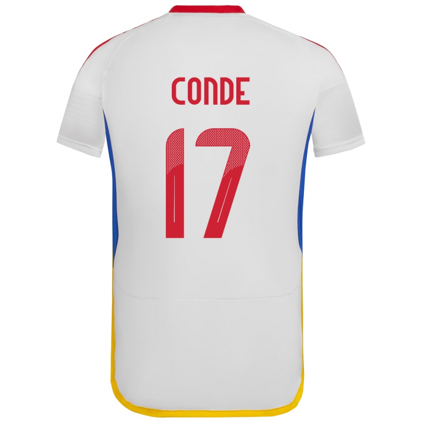 Niño Camiseta Venezuela Óscar Conde #17 Blanco 2ª Equipación 24-26 La Camisa Perú