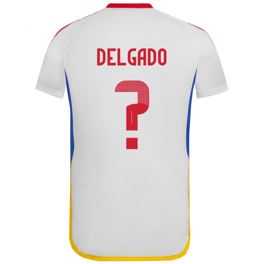 Niño Camiseta Venezuela Álex Delgado #0 Blanco 2ª Equipación 24-26 La Camisa Perú