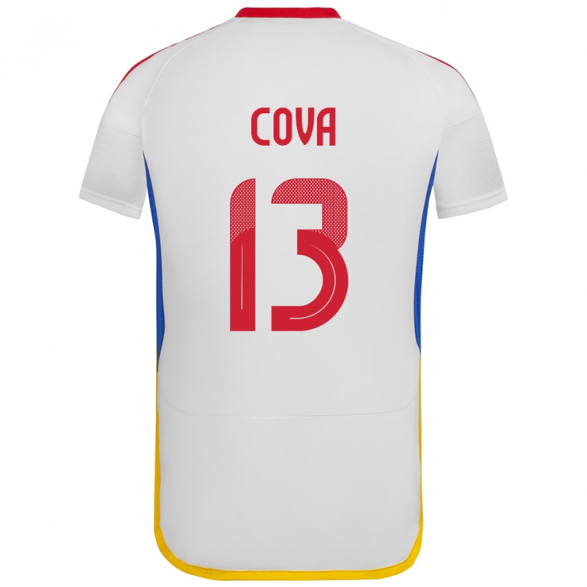 Niño Camiseta Venezuela Alejandro Cova #13 Blanco 2ª Equipación 24-26 La Camisa Perú