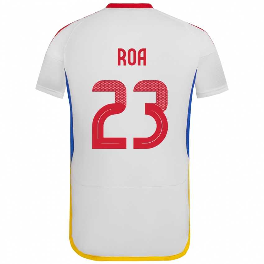 Niño Camiseta Venezuela Keiber Roa #23 Blanco 2ª Equipación 24-26 La Camisa Perú