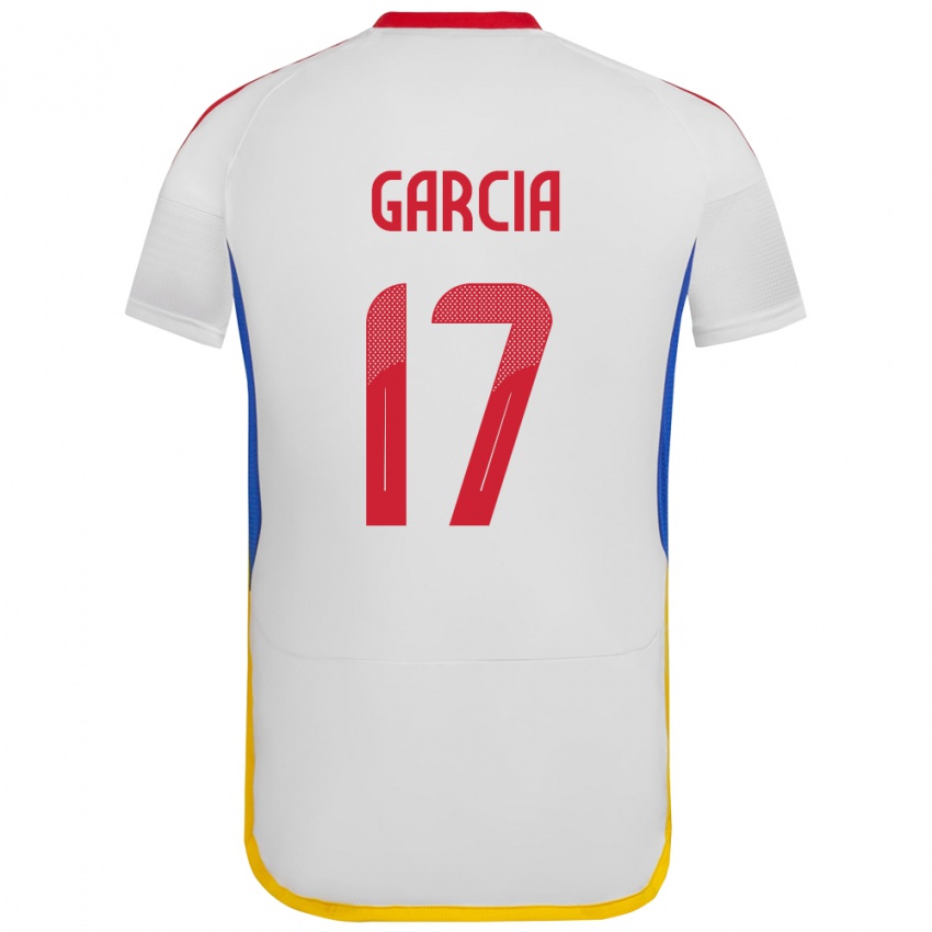 Niño Camiseta Venezuela Gabriela García #17 Blanco 2ª Equipación 24-26 La Camisa Perú