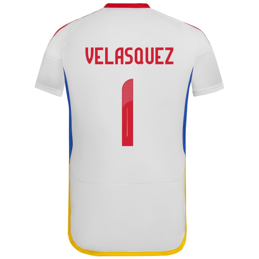 Niño Camiseta Venezuela Yessica Velásquez #1 Blanco 2ª Equipación 24-26 La Camisa Perú