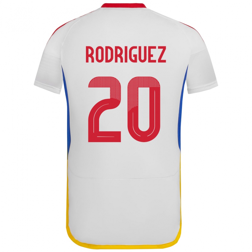 Niño Camiseta Venezuela Dayana Rodríguez #20 Blanco 2ª Equipación 24-26 La Camisa Perú