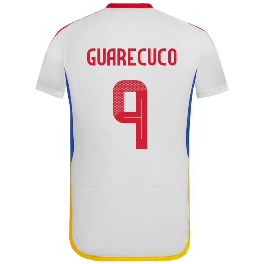 Niño Camiseta Venezuela Joemar Guarecuco #9 Blanco 2ª Equipación 24-26 La Camisa Perú