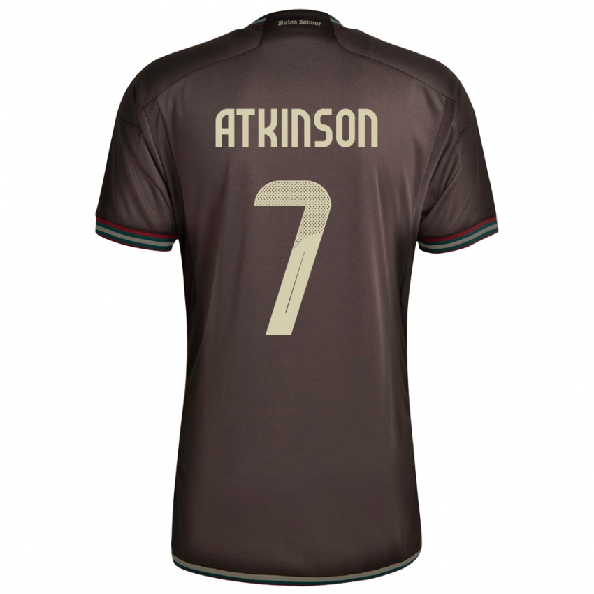 Niño Camiseta Jamaica Natoya Atkinson #7 Marrón Noche 2ª Equipación 24-26 La Camisa Perú