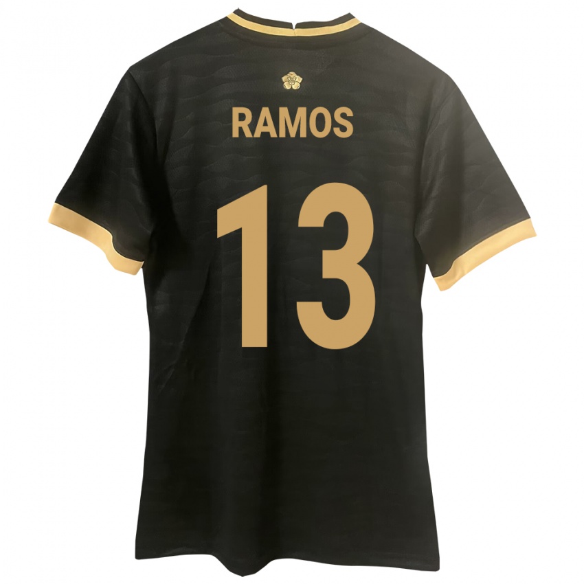 Niño Camiseta Panamá Jiovany Ramos #13 Negro 2ª Equipación 24-26 La Camisa Perú